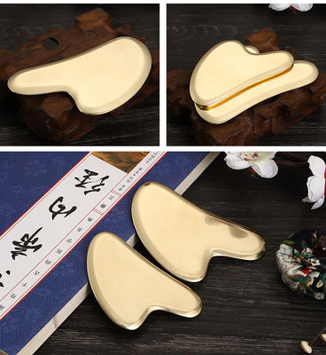 Muscles du corps Outils de grattage en laiton pour le massage du visage Détox Soins de santé cuivre GuaSha planche soulagement de la fatigue Massageur de la cellulite