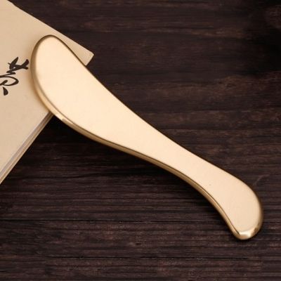 Massage corporel Kit d'outils Gua Sha Plaque en laiton de grattage Massage en forme de planche concave pour le cou et les jambes