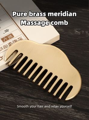 Outil de grattage du Guassha pour le visage 100% de cuivre Peigne Gua Sha pour améliorer la circulation sanguine et le massage