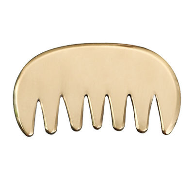 Muscles du corps en laiton naturel Gua Sha Board Scalp Massage peigne Guasha Stone Head Massage Hair Health Care Salon Outil de beauté