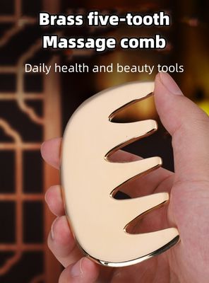 Outils de massage en cuivre Guasha Métal Coiffure en laiton Coiffure en cuivre Coiffure d'acupuncture Appareil de scalping point pour la tête Coiffure d'acupuncture