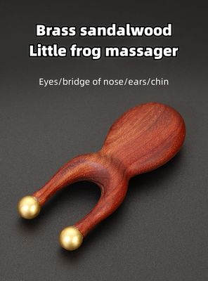 Fonction de massage de santé du corps Brass Sandalwood Manuel d'acupression Réflexologie de massage Outil Guasha Pour les soins oculaires de nez et d'oreille