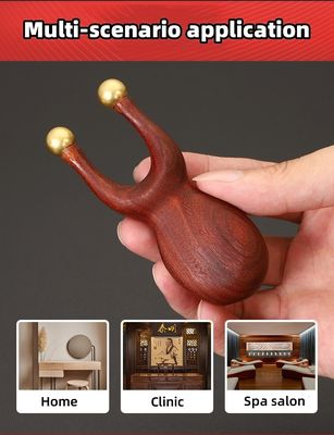Fonction de massage de santé du corps Brass Sandalwood Manuel d'acupression Réflexologie de massage Outil Guasha Pour les soins oculaires de nez et d'oreille