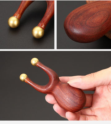 Fonction de massage de santé du corps Brass Sandalwood Manuel d'acupression Réflexologie de massage Outil Guasha Pour les soins oculaires de nez et d'oreille
