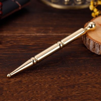 Penne à bâton pour l'acupression de la sonde du corps en métal Therapie d'acupression en laiton avancé Massageur d'oreille pour le massage du corps