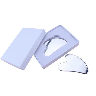 Équipement de massage Logo personnalisé disponibled Anti-âge Argent 304 acier inoxydable Métal Gua Sha Face Roller Crème pour les yeux Stick