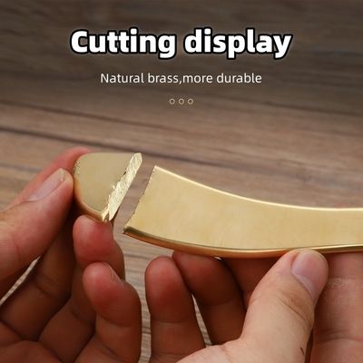 Massageur de corps en forme de S en laiton naturel en métal Gua Sha Scraping Board Guasha Facial Spa Meridian Massage Outil de beauté pour le soin de la peau