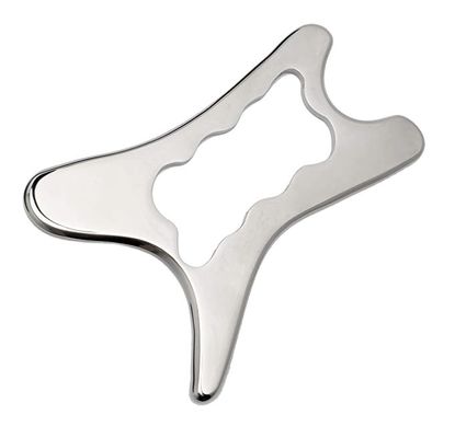 Propriétés 304 en acier inoxydable Gua Sha planche de massage du cuir chevelu pour les soins de la santé de la peau et le masseur de relaxation musculaire fasciale