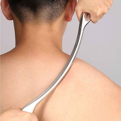 Masseur corporel en acier inoxydable argenté pour la relaxation musculaire et fasciale Outils de massage Exercice physiothérapie Outils de sport IASTM