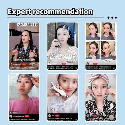 Massageur de spa pour le visage Plaque de grattage en alliage de zinc d'argent Gua Sha pour le massage de point d'acupression du méridien Outil de salon de beauté