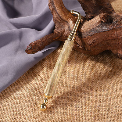 Zone de massage de tout le corps Coude de cuivre de cuivre Manuel Acupression Reflexologie stylo pour masseur de tissu plaqué or