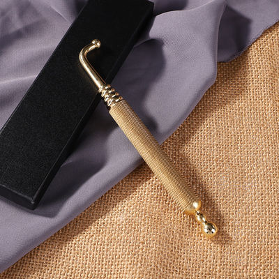 Zone de massage de tout le corps Coude de cuivre de cuivre Manuel Acupression Reflexologie stylo pour masseur de tissu plaqué or
