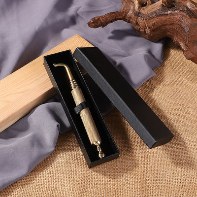 Zone de massage de tout le corps Coude de cuivre de cuivre Manuel Acupression Reflexologie stylo pour masseur de tissu plaqué or