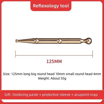 Outils de massage Brass Copper Manuel d'acupression Réflexologie stylo pour le soin de la santé du corps Thérapie tissulaire Massage Stick or