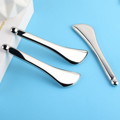 Bande de massage en acier inoxydable Gua Sha 304 Guasha Stick Forme de cuillère métallique pour le massage des muscles du visage et du corps