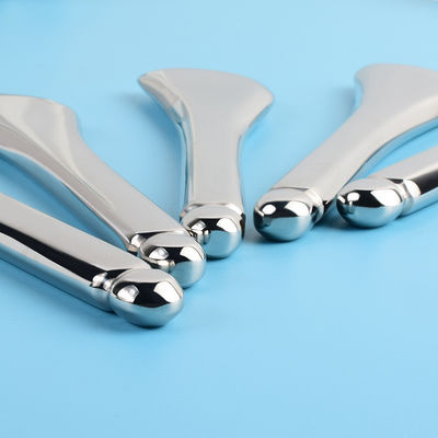 Bande de massage en acier inoxydable Gua Sha 304 Guasha Stick Forme de cuillère métallique pour le massage des muscles du visage et du corps