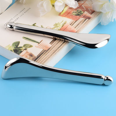 Bande de massage en acier inoxydable Gua Sha 304 Guasha Stick Forme de cuillère métallique pour le massage des muscles du visage et du corps