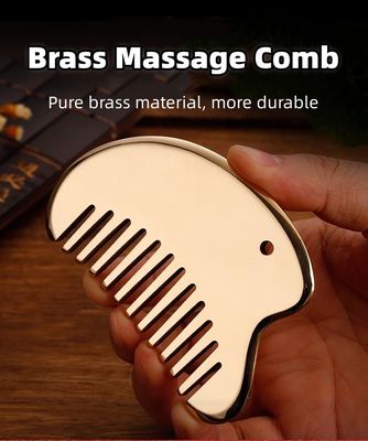 Logo personnalisé Disponible équipement de massage de la tête 2023 Massageur méridien Entretien des cheveux Brass Guasha Plate Massageur du cuir chevelu