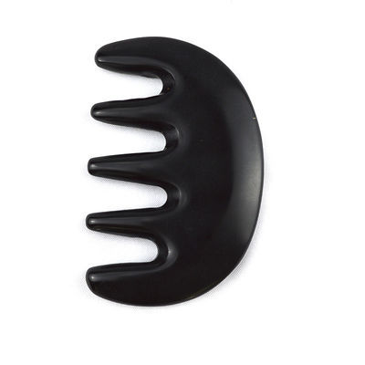 Massageur naturel de pierre Bian noire Gua Sha rasage peigne Guasha Facial Body Spa Outil de massage de soins de la peau Outil de salon de beauté