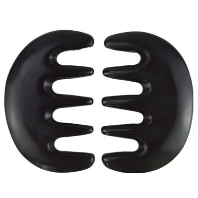 Massageur naturel de pierre Bian noire Gua Sha rasage peigne Guasha Facial Body Spa Outil de massage de soins de la peau Outil de salon de beauté