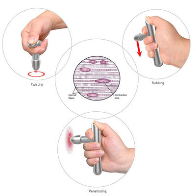 Outil de massage en acier inoxydable en forme de T Reflexologie manuelle Thérapie d'acupuncture pour la santé du corps Thérapie tissulaire IASTM