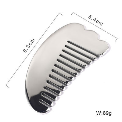 Logo personnalisé Disponibled Best Seller en acier inoxydable Gua Sha Scalp Massage Peigne Guasha Stone Head Massager Cheveux Salons de beauté