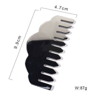 Logo personnalisé Disponibled Best Seller en acier inoxydable Gua Sha Scalp Massage Peigne Guasha Stone Head Massager Cheveux Salons de beauté