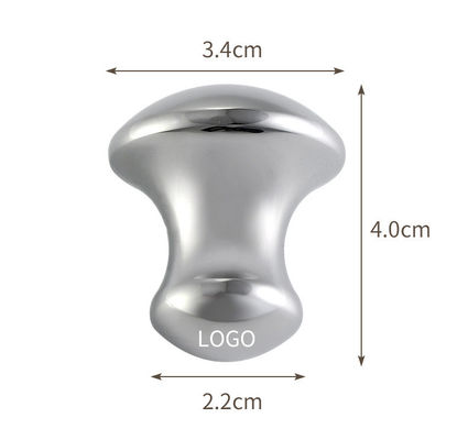 Logo personnalisé Disponibled Champignon chaud en acier inoxydable en forme de Gua Sha Massageur pour la beauté du visage le corps soins de la peau relaxation