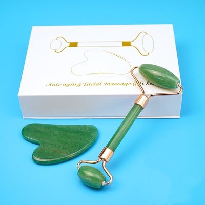 Outil de massage à rouleaux de gua sha et à rouleaux de jade pour le massage du corps