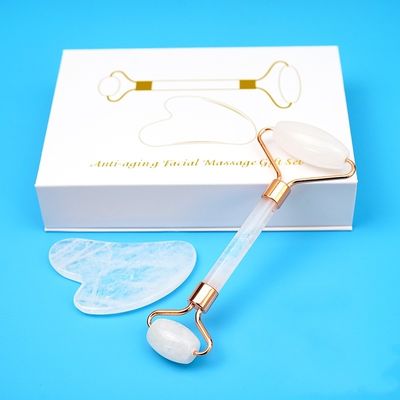 Outil de massage à rouleaux de gua sha et à rouleaux de jade pour le massage du corps