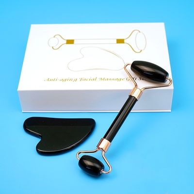Outil de massage à rouleaux de gua sha et à rouleaux de jade pour le massage du corps