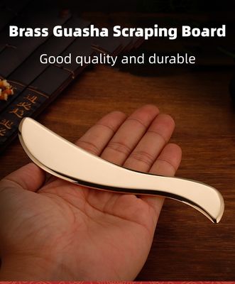 Outil de massage musculaire en forme de S Gua Sha cuivre pur grattant le dos masseur corporel Guasha planche pour le soin du cou et de la peau du corps