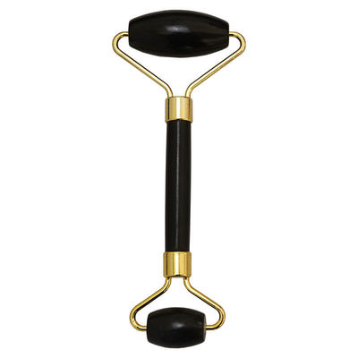 Un grattoir pour le corps personnalisé avec un logo disponible. Un rouleau de massage facial en pierre blanche noire naturelle. Un rouleau de massage en jade noir.