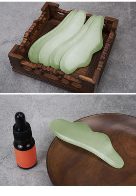 Outils de massage Xiuyan Jade 100% naturel à double face Jade Stone Roller pour stimuler le flux sanguin et soulager le stress