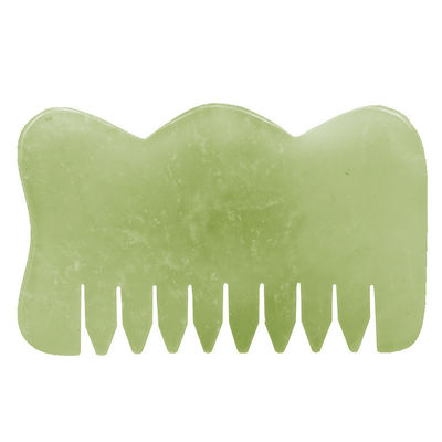 Équipement de massage de la tête Peigne de cheveux de jade Peigne de massage Guasha pour la beauté et les propriétés de Xiuyan Jade
