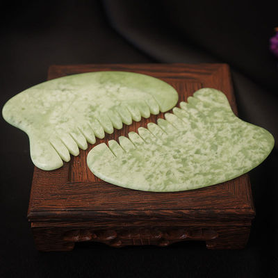 Équipement de massage de la tête Xiuyan Jade Gua Sha Acupoint de massage des cheveux Peigne du cuir chevelu Massageur Massage musculaire Fonction