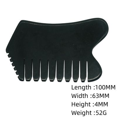 Massageurs de cheveux de tête avec acupuncteur Traitement des points de déclenchement de la thérapie de la tête Jade pierre Gua Sha Comb Massage outils