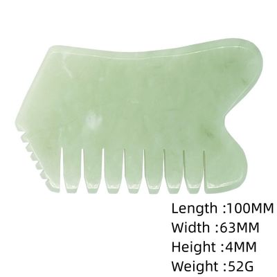 Massageurs de cheveux de tête avec acupuncteur Traitement des points de déclenchement de la thérapie de la tête Jade pierre Gua Sha Comb Massage outils