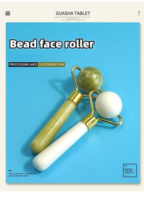 Équipement de massage Des formes sphériques personnalisées Outil à rouleaux Gua Sha pour le rasage du visage Produits à rouleaux de massage Guasha