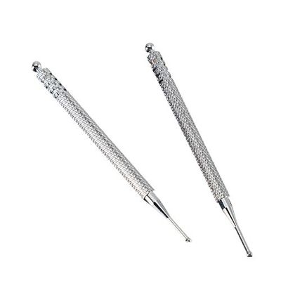 Équipement de massage corporel Prévention de la pression dans l'oreille en argent Point d'acupuncture Sondage de massage Détection auriculaire stylo Stick Soins de l'oreille Soins de santé