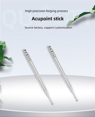 Équipement de massage corporel Prévention de la pression dans l'oreille en argent Point d'acupuncture Sondage de massage Détection auriculaire stylo Stick Soins de l'oreille Soins de santé