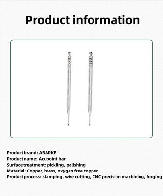 Équipement de massage corporel Prévention de la pression dans l'oreille en argent Point d'acupuncture Sondage de massage Détection auriculaire stylo Stick Soins de l'oreille Soins de santé
