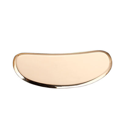 Outil de massage professionnel en or en cuivre en laiton Manche de massage du visage Guasha Board avec haute qualité