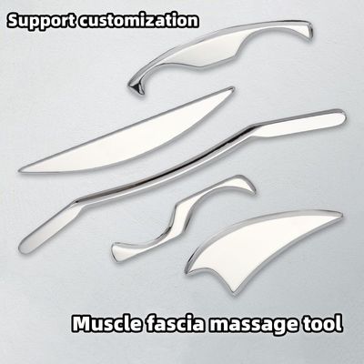 Équipement de massage en acier inoxydable métal Gua Sha grattage musculaire outils de relaxation fasciale ensemble