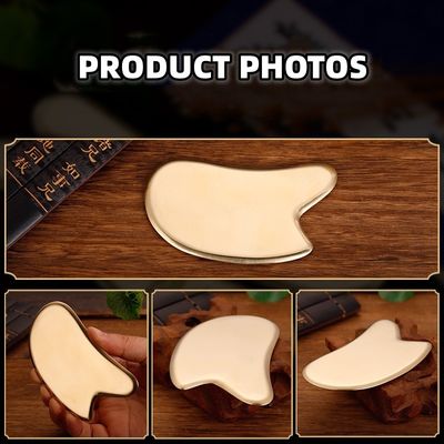 Outil de massage du visage et du corps 2024 Plaque de grattage en laiton métallique Gua Sha pour le massage facial et le soin de la peau par le massage méridien