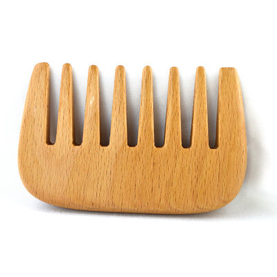 Peigne à barbe à poche peigne à cheveux en bois brun chaud peigne à cheveux en bois pour outils de massage
