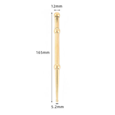 Outils de massage or/argent stylo à double tête cuivre oreille et point du corps sonde acupointe laiton recherche stylo de réflexologie faciale