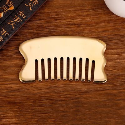 Or Muscles du corps Gua Sha Outil de planche pour le massage du cuir chevelu Peigne Guasha tête de pierre Massageur de cheveux Soins de santé Salon de beauté Outil