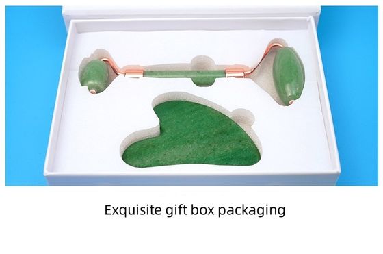 Massageur du visage outils de massage ensemble de plaque de goua sha face rouleau de pierre de gouacha corps auto-soutien de la peau spa anti-âge boîte cadeau de beauté