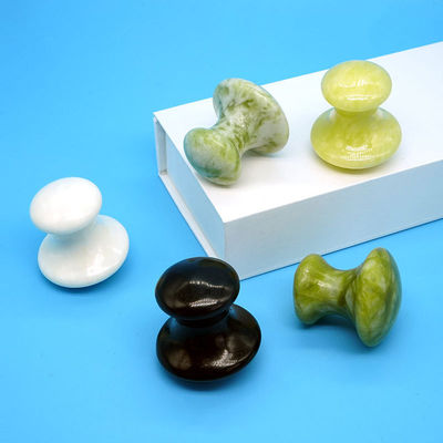 Pierre de massage en forme de champignon de jade naturel vert pour le massage musculaire et la beauté du visage Massage de santé Relaxation en 2024